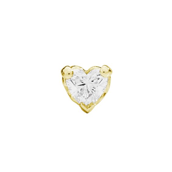 Mono orecchino Recarlo Donna Anniversary Love in Oro giallo Diamante 0.07 Ct E67PX001/G007M - E67PX001/G007M